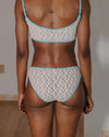 BASERANGE 25 Early Spring French Lace MUSIAL Bra/Panty Series BAS-UNMU-LA-SP25-UNDYED (TURQUOISE) Panties (BRMU)